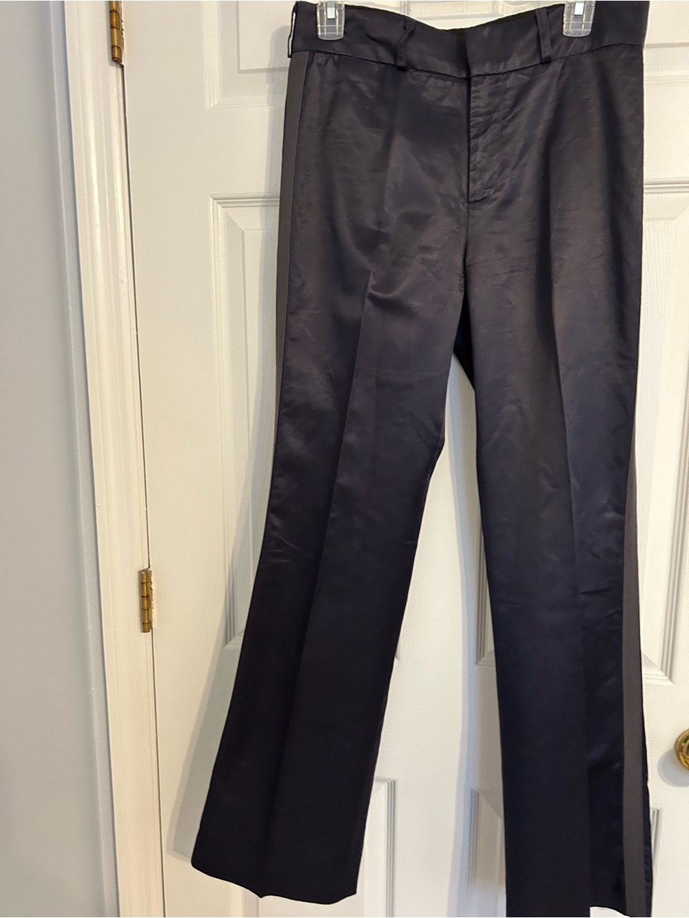 Catherine Malandrino Ladies’ Black/dark Navy Dress Pants - Sleek Straight Leg